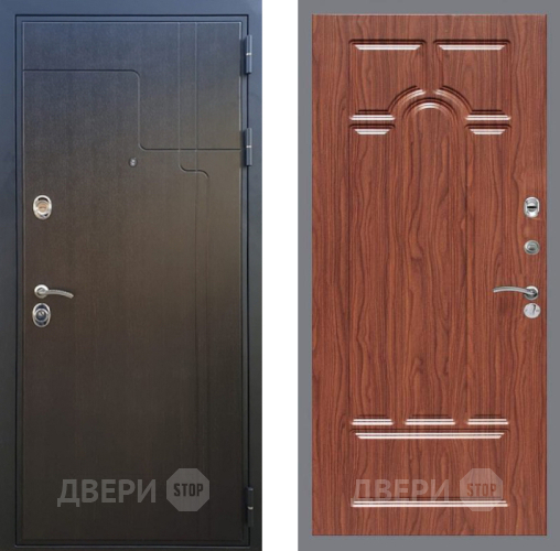Входная металлическая Дверь Рекс (REX) Премиум-246 FL-58 орех тисненый в Яхроме
