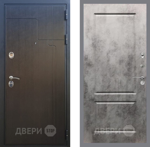 Входная металлическая Дверь Рекс (REX) Премиум-246 FL-117 Бетон темный в Яхроме
