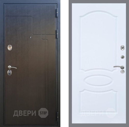 Входная металлическая Дверь Рекс (REX) Премиум-246 FL-128 Силк Сноу в Яхроме