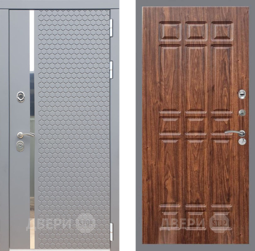 Дверь Рекс (REX) 24 FL-33 орех тисненый в Яхроме