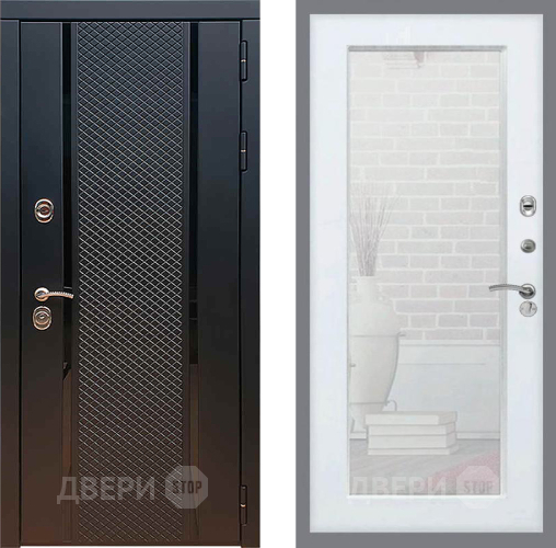 Дверь Рекс (REX) 25 Зеркало Пастораль Силк Сноу в Яхроме