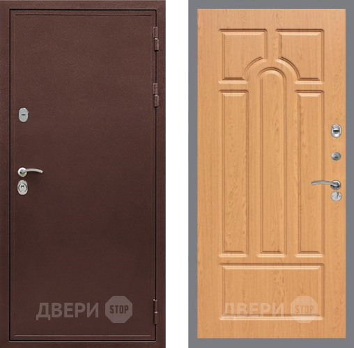 Входная металлическая Дверь Рекс (REX) 5 металл 3 мм FL-58 Дуб в Яхроме