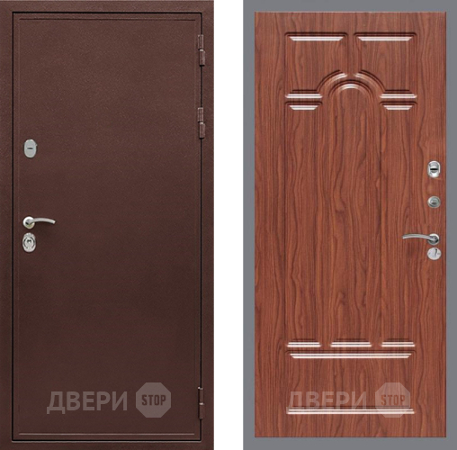 Дверь Рекс (REX) 5 металл 3 мм FL-58 орех тисненый в Яхроме