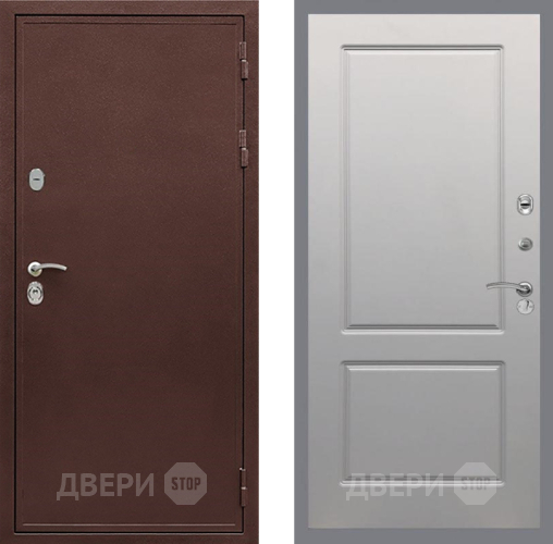 Входная металлическая Дверь Рекс (REX) 5 металл 3 мм FL-117 Грей софт в Яхроме