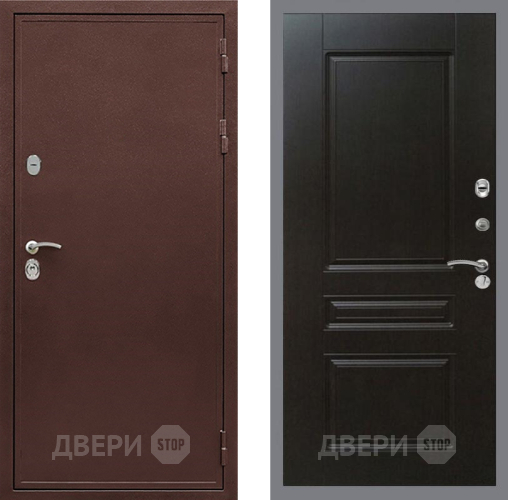 Входная металлическая Дверь Рекс (REX) 5 металл 3 мм FL-243 Венге в Яхроме