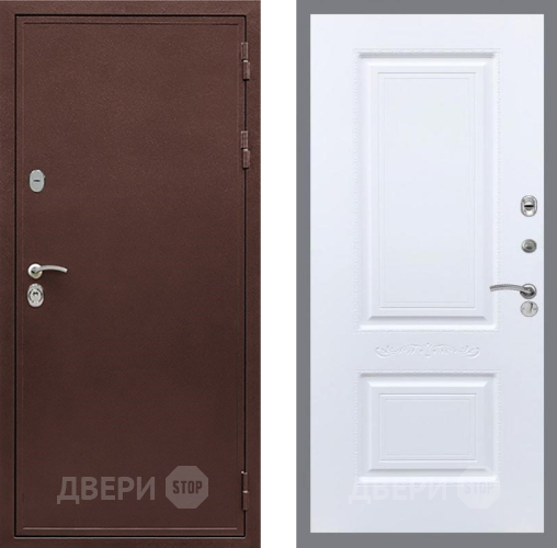 Входная металлическая Дверь Рекс (REX) 5 металл 3 мм Смальта Силк Сноу в Яхроме